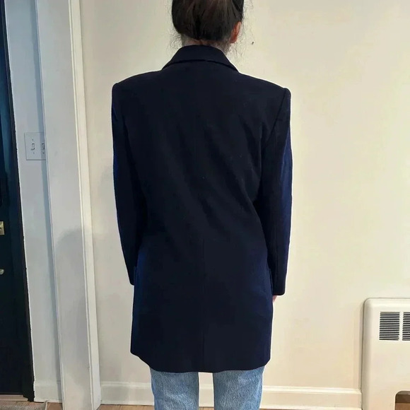 J. MCLAUGHLIN Vintage Wool Double Breasted Pea Coat Navy J Crew Ralph Lauren 8 - Picture 9 of 9